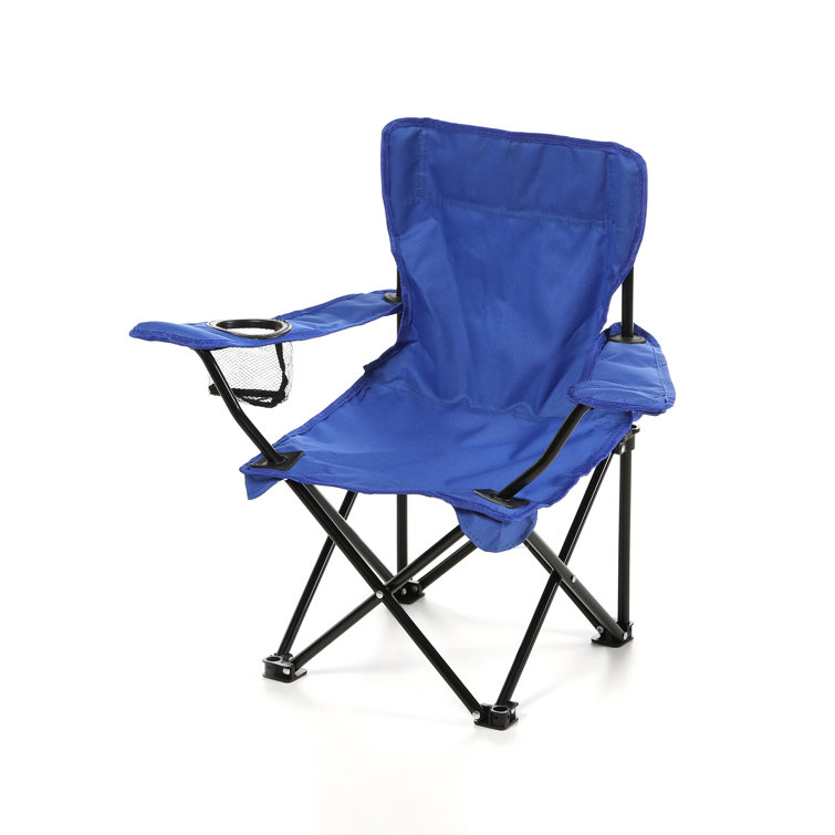 Zoomie Kids Crenshaw Outdoor Folding Kids Camping Chair with Cup Holder